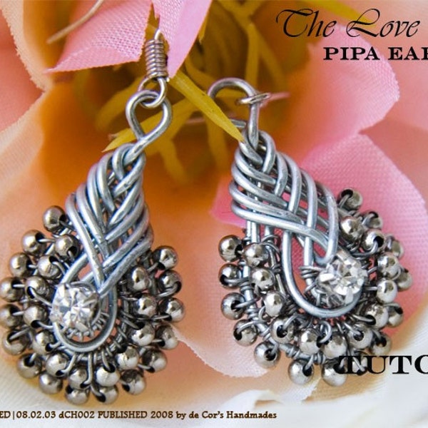 TUTORIAL - STEP BY STEP WIRE JEWELRY - The Love Knot, PIPA Earrings, Wired Chinese Knot