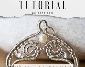 Tutoriel sur les bijoux en fil de fer - Animal, pendentif queue de baleine, DCHMT007