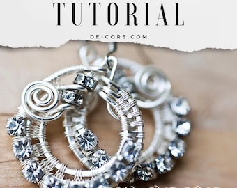 Wire Jewelry Tutorial - Diamond Rounds Earrings, DCHMT015