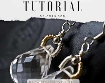 Wire Jewelry Tutorial - Xie Briolettes Earrings, Wired Chinese Knot, DCH018, The Love Knot