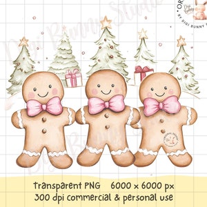 Gingerbread man Christmas Coquette Png Pink Christmas Retro PNG Girly Christmas Bow Gingerbread Bow Soft Girl Era PNG Trendy Christmas Png