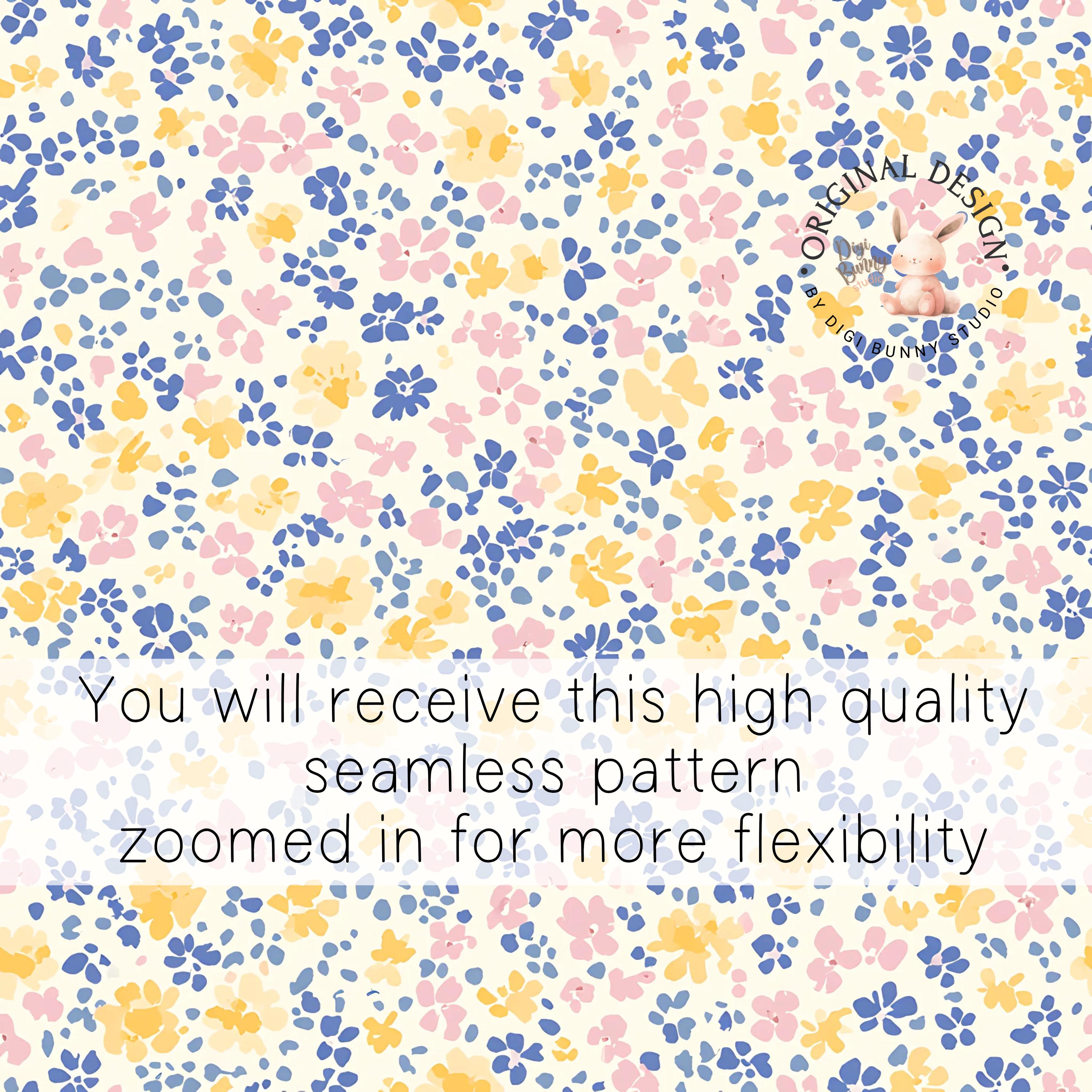 Ditsy Floral Seamless Pattern Spring Tiny Flowers Fabric Pattern Pink ...