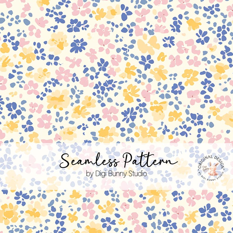 Ditsy Floral Seamless Pattern Spring Tiny Flowers Fabric Pattern Pink ...