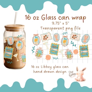 La Dolce Vita 16oz Glass Can Wrap PNG | Summer Sardines Italian Aesthetic | Preppy European Libbey Glass Wrap Design Png