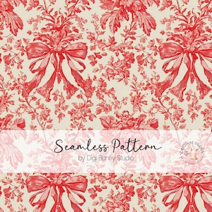 Patrón sin costuras vintage de tela roja oscura con lazo chinoiserie, patrón de repetición retro, estilo shabby chic, lazo rojo clásico png