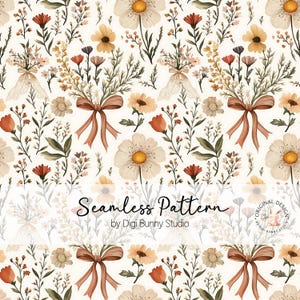 Lentebloemen flirt boog naadloos patroon boeket wilde bloemen Boho bloemen herhalen stof patroon botanische tuin digitaal papier png