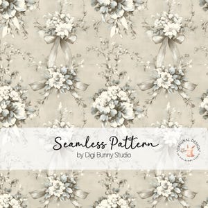 Vintage Cream Toile Coquette Padrão sem emenda Laço bege Chinoiserie Tecido vintage antigo Padrão repetido Casamento francês surrado no campo png