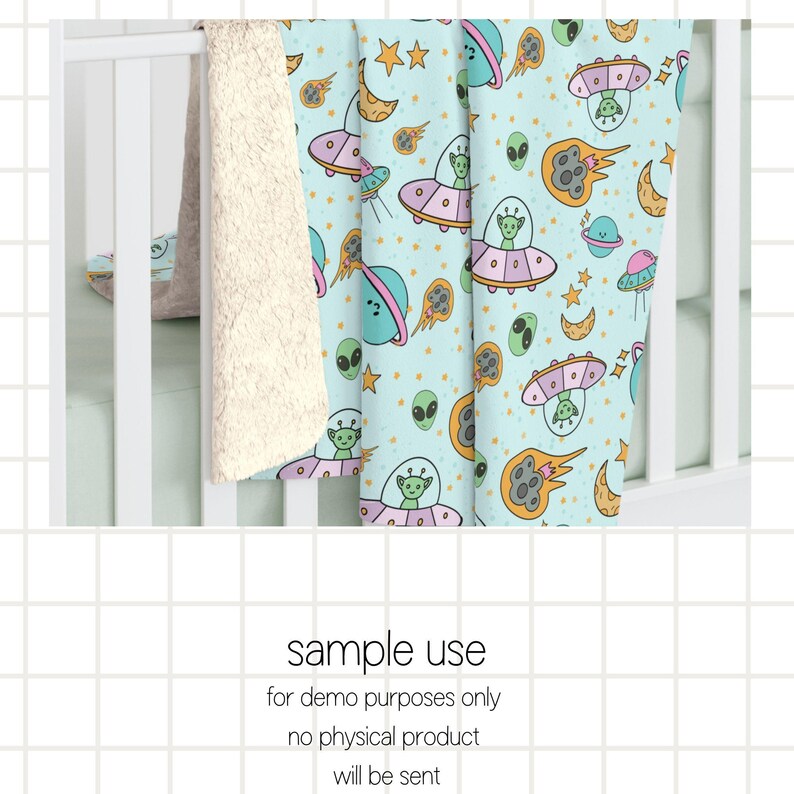 Alien Seamless Pattern, Kids Space Fabric (PNG Digital Download) - Etsy