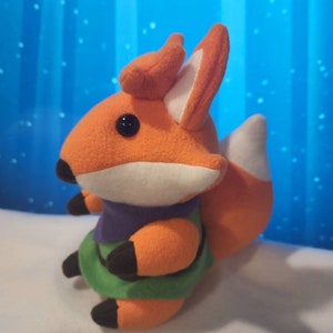 Tunic Plush Pair Ruin Seeker Fox and Ghost 11 inches image 4