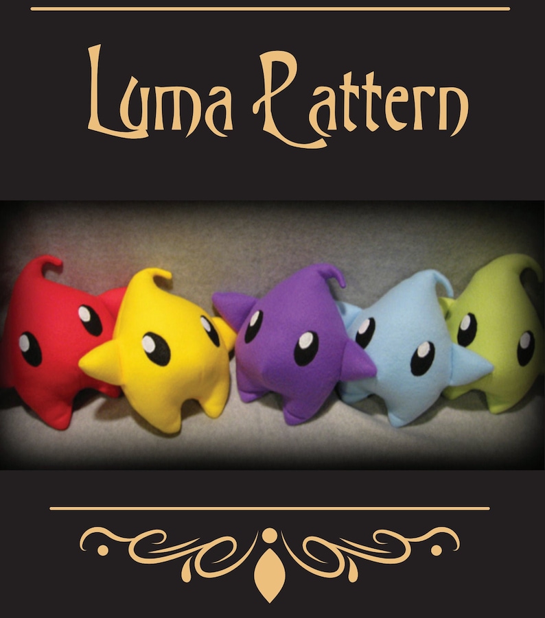 Plush Luma Pattern Mario Galaxy | Etsy