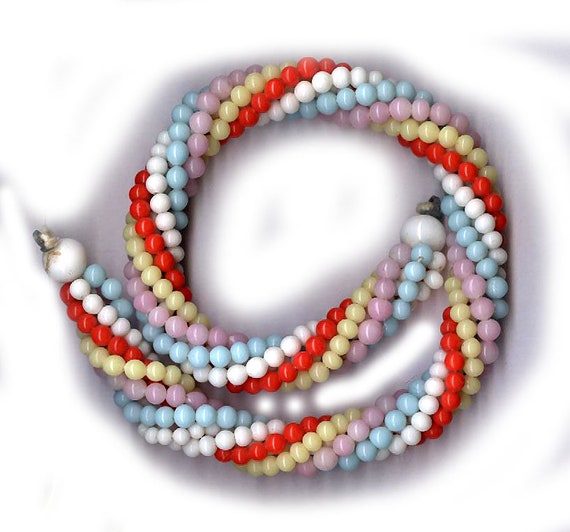 Vintage Glass Beads PASTEL Glass Beads JAPANESE Glass Beads Etsy