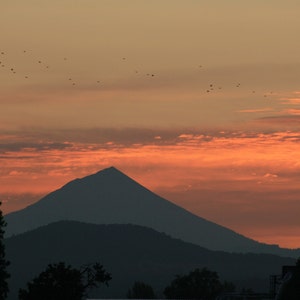 Rising Mount McLoughlin - Nature Art Photograph