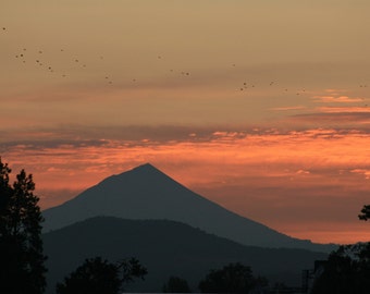 Rising Mount McLoughlin - Nature Art Photograph