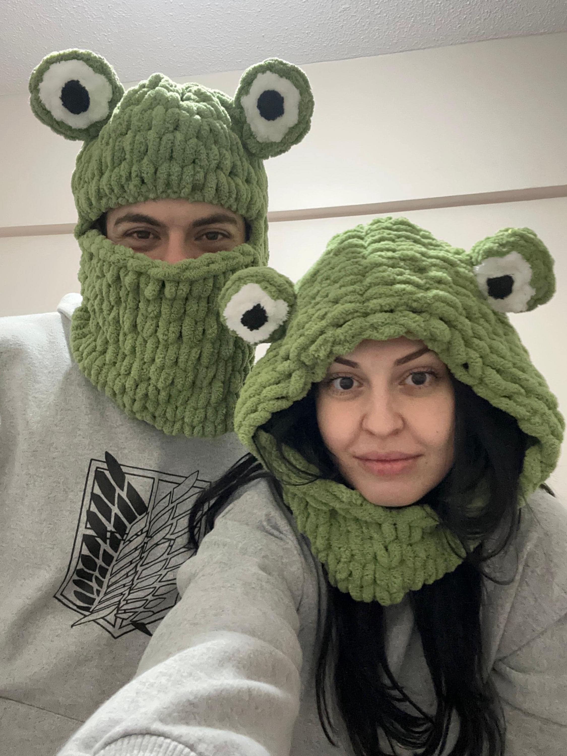 Frog Balaclava Mask, Frog Beanie, Frog Ski Mask, Animal