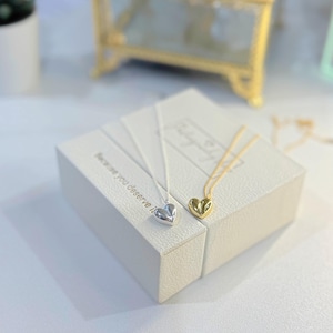 925 sterling silver Cute Heart Necklace | dainty Heart Necklace | Silver Necklace |  Mother&#39;s Day Gift | Gift for Her with Box | meaningful