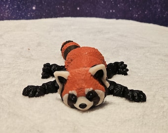 Red Panda Figurine: Articulated 3D Printed Desk Pet
