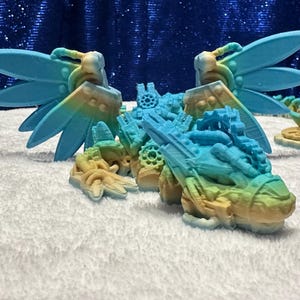Steampunk Dragon: Articulated 3D Printed Desk Decor