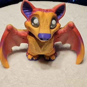 Miniature Fruit Bat: Articulated 3D Printed Desk Pet