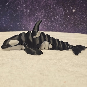 Orca - Killer Whale  - Adorable Articulated 3D Printed Figurine - Perfect Home Decor - Desk pet - Unique Gift Idea