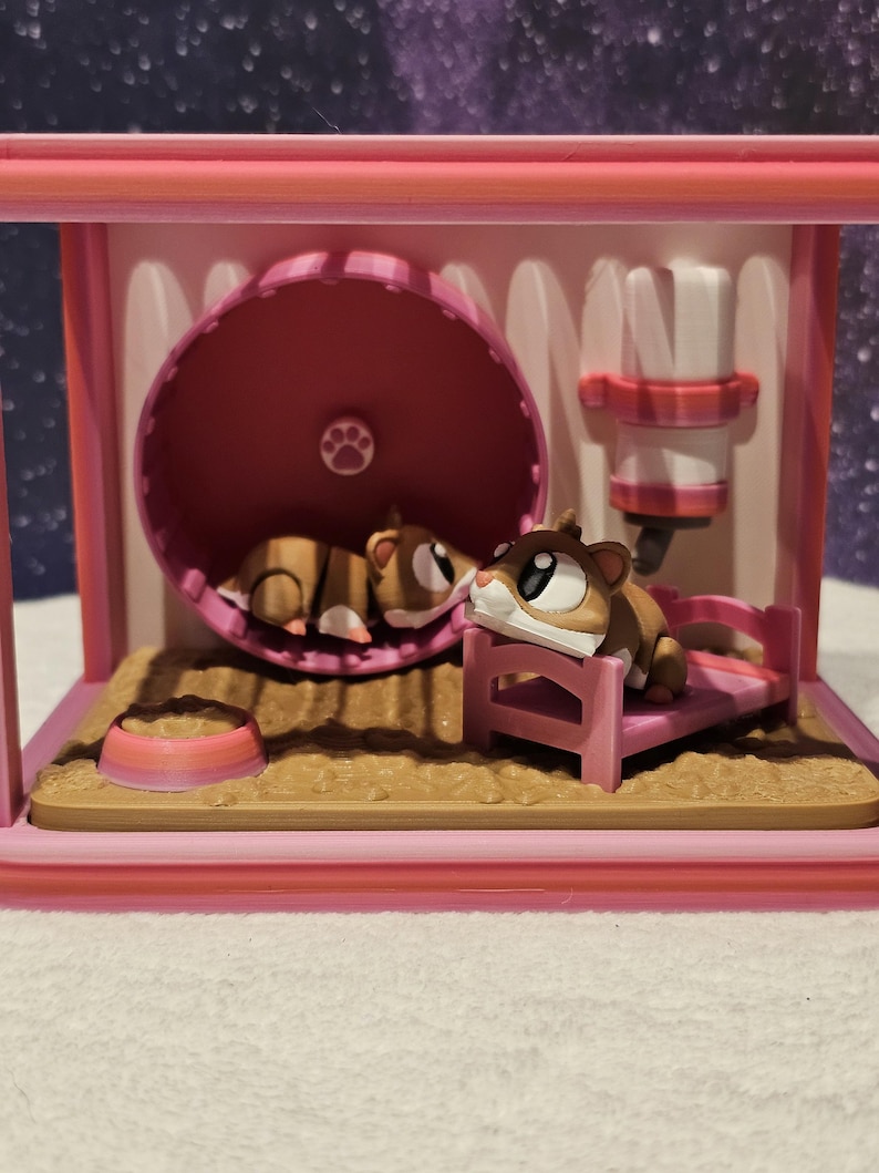 Curated visual reference: Fresh Look at Hamster Cage Playset With Articulated Hamsters