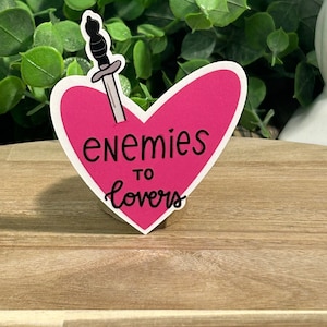 Enemies to Lovers Sticker, Romance Sticker, Tropes Sticker, Bookish Sticker, Bookish Merch, Kindle Sticker, Book Sticker, Journal Sticker