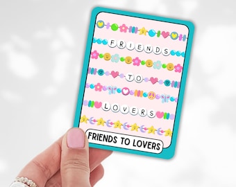 Frience to Lovers Romance Trope Tarot Card Sticker