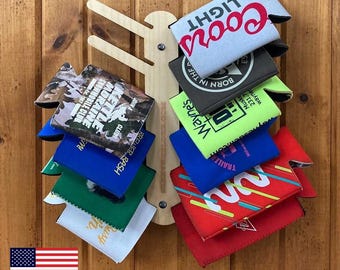 Soporte de madera para fundas de bebidas – Estante para latas y enfriador, decoración para la sala de juegos