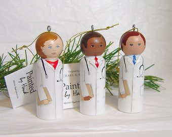 DOCTOR ornament hand painted, can be customized