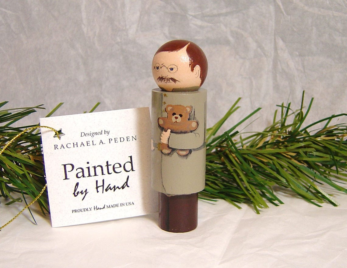 Theodore teddy Roosevelt Ornament Hand Painted on Etsy