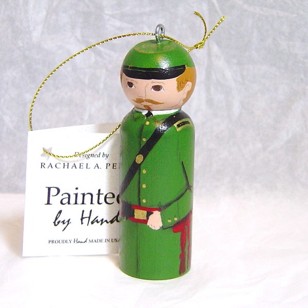 Ornament Union SHARPSHOOTER Civil War soldier hand painted in USA