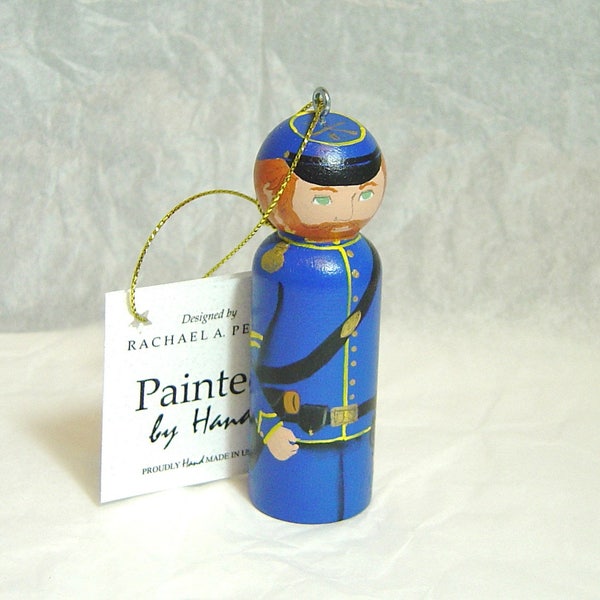 Ornament Union CAVALRY Civil War soldier hand painted in USA