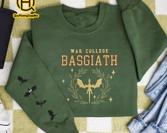 Dragon Rider College Embroidered Sweatshirt - Book Lover Gift