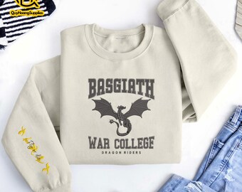 Embroidered Dragon Rider Sweatshirt: Book Lover Gift