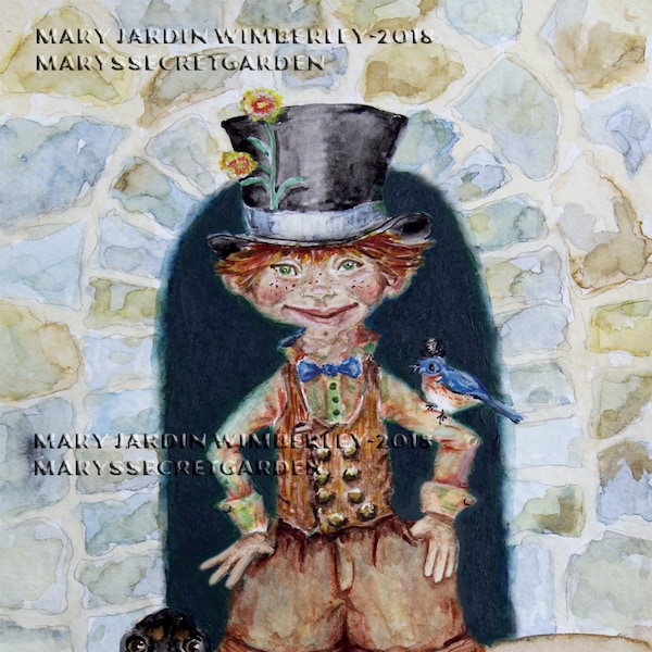 Rockwell Watercolor Etsy