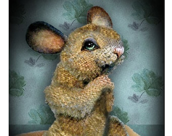 Mouse Sewing Pattern, Mohair Mouse PDF, DIY Mouse Pattern, Teddy Bear Pattern, Stuffed Mouse, Mouse Plushie, DIY Stuffed Animal, Woodland