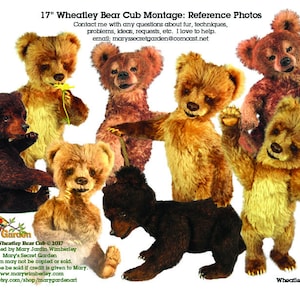 Bear Cub Sewing pattern, Realistic Bear Pattern, PDF Teddy Pattern, Artist Bear, Stuffy, Plush Bear, Teddy Bear PDF, Bear Cub Tutorial