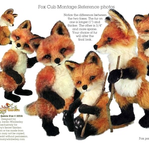 realistic fox plush