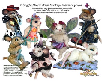 Plush Mouse Pattern, Sewing Mouse Pattern, Teddy Bear Pattern, DIY Mouse, Stuffed Mouse Pattern, Artist Mouse PDF, Toy Mouse