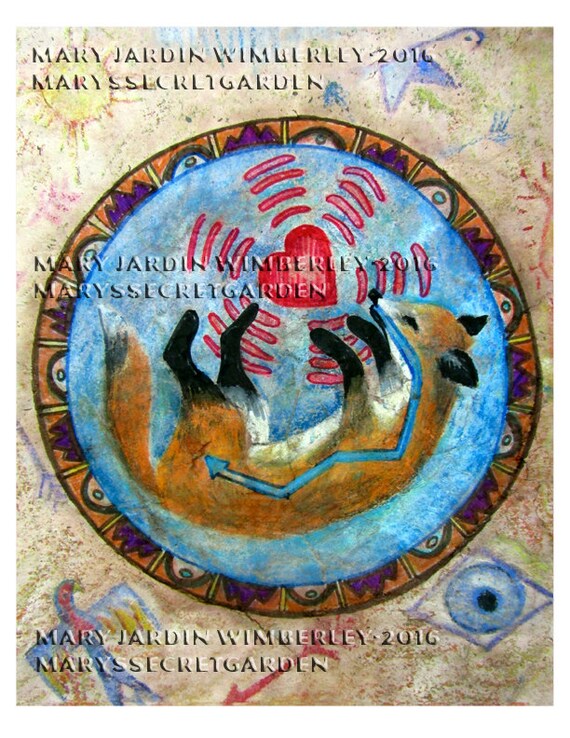 Fine Art Print Fuchs Totem Wald Bild Spiritueller Fuchs Etsy