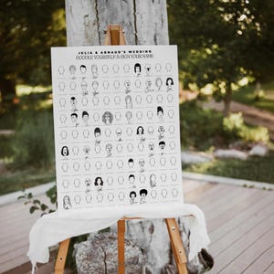 Wedding Guest Book Alternative, New Guest Book Idea, Unique Guest Book, Interactive Fun, Guest Sign in by Drawing, Digital Template, 60-250