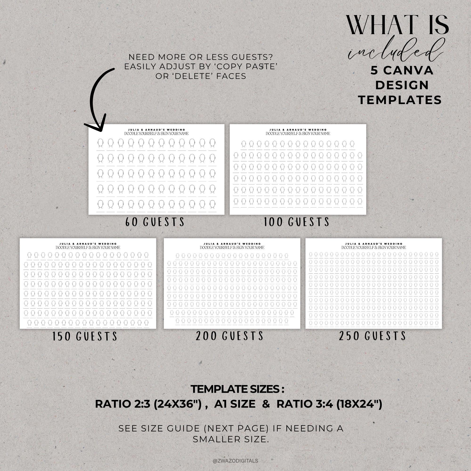 Wedding Guest Book Alternative, Interactive Wedding Games, Draw Your ...