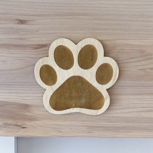 Solo archivo DXF de silueta de pata de perro