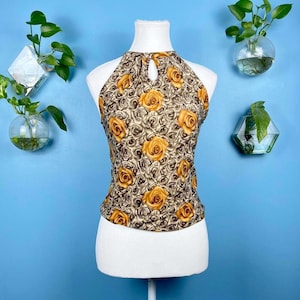Vintage Y2K Keyhole Halter Top