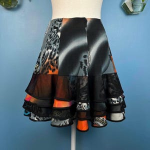 Vintage Ruffled Mini Skirt