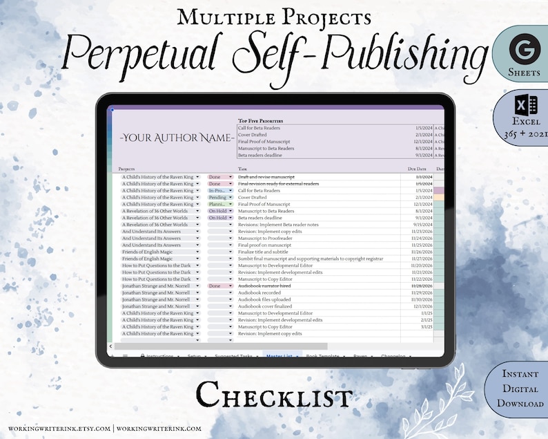Self Publishing Checklist.pdf Launch Your Book: the Perpetual Self-publishing Checklist | Multi-book ...
