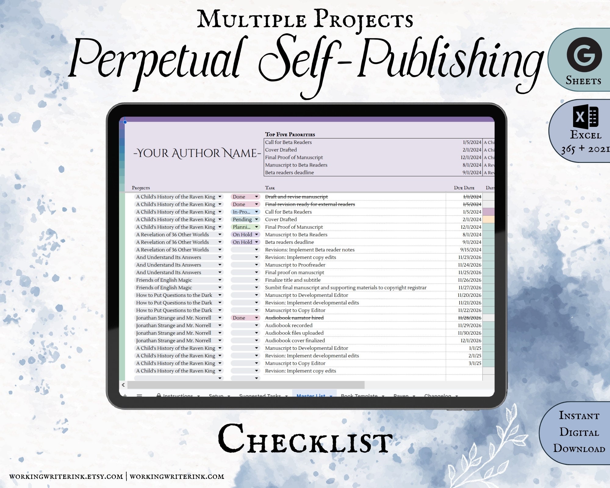 Launch Your Book: The Perpetual Self-Publishing Checklist | Multi-Book Launch Roadmap for Indie Authors