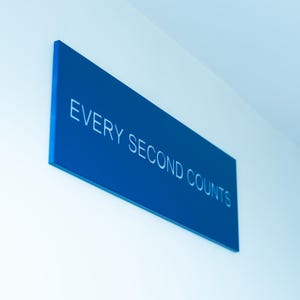 The bear - every second counts sign | wall sign