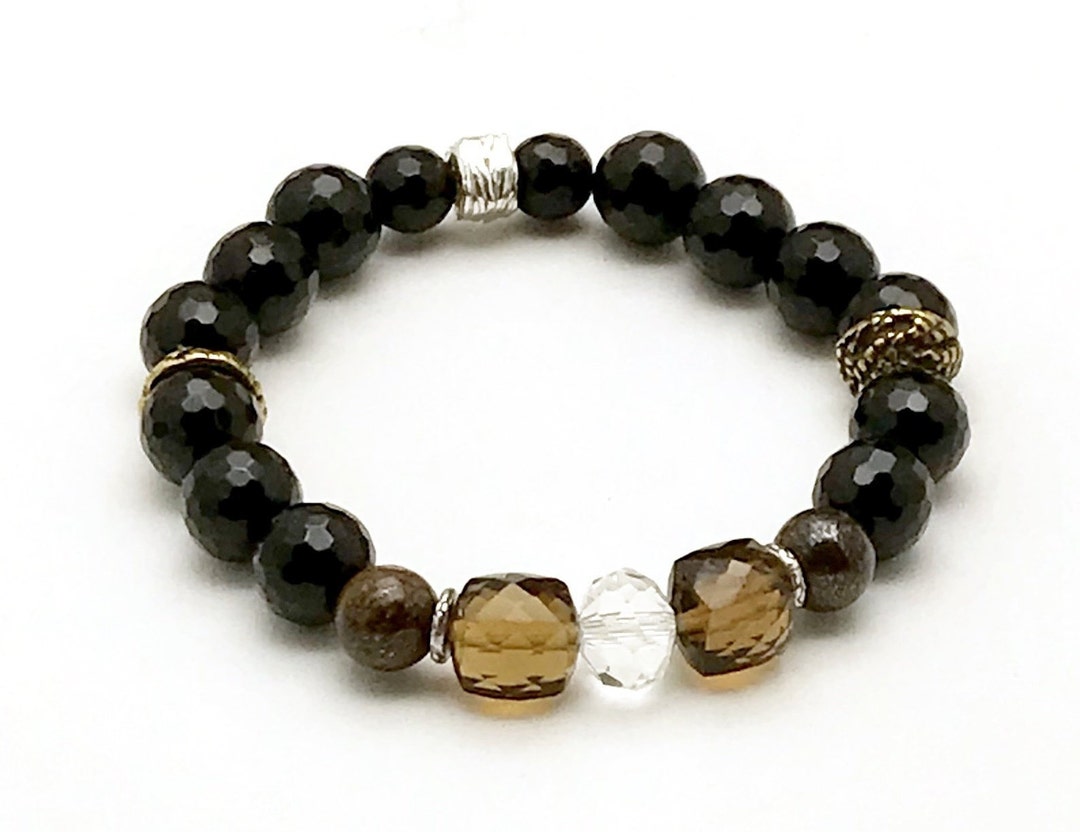 Brown - Handcrafted Glass Stone Bracelet 10 main image 1