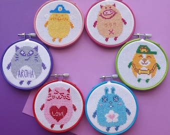 Kpop Astro Roroha Aroha Ppuppu/sanha Cross Stitch Pattern - Etsy