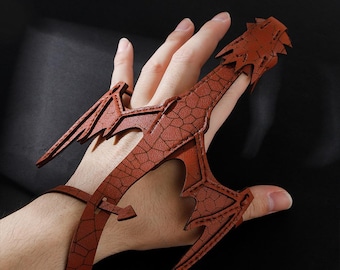 Adjustable Dragon Hand Cuff Arm Band, Leather Dragon Wrist, Custom Hand Dragon Pet, Christmas Gifts For Children, Dragon Egg, Leather Gifts.